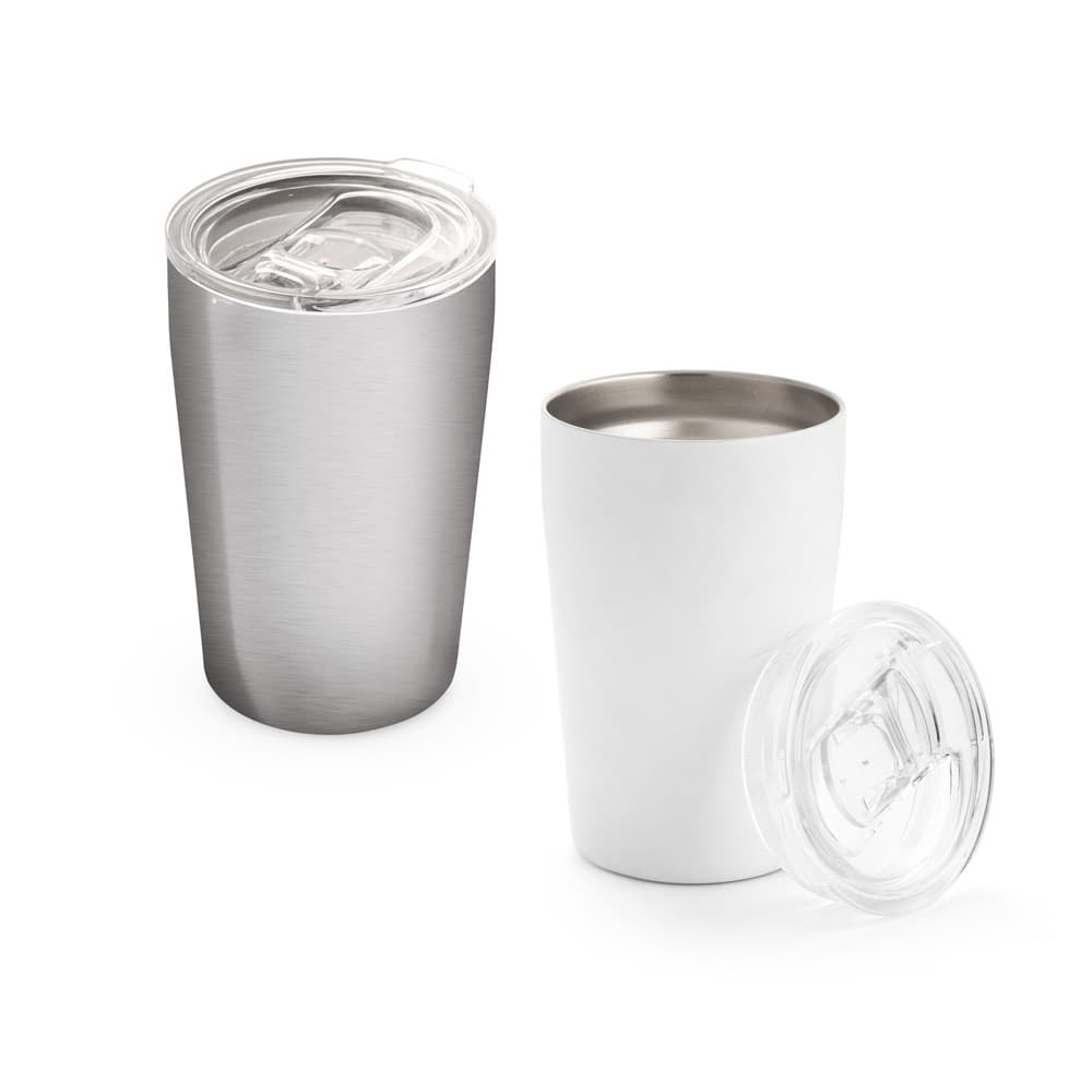 SLIDER. Copo de viagem para sublimação em aço inoxidável 380 mL