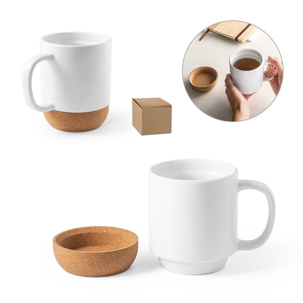 RORY SUB. Caneca em cerâmica com revestimento para sublimação 390 mL