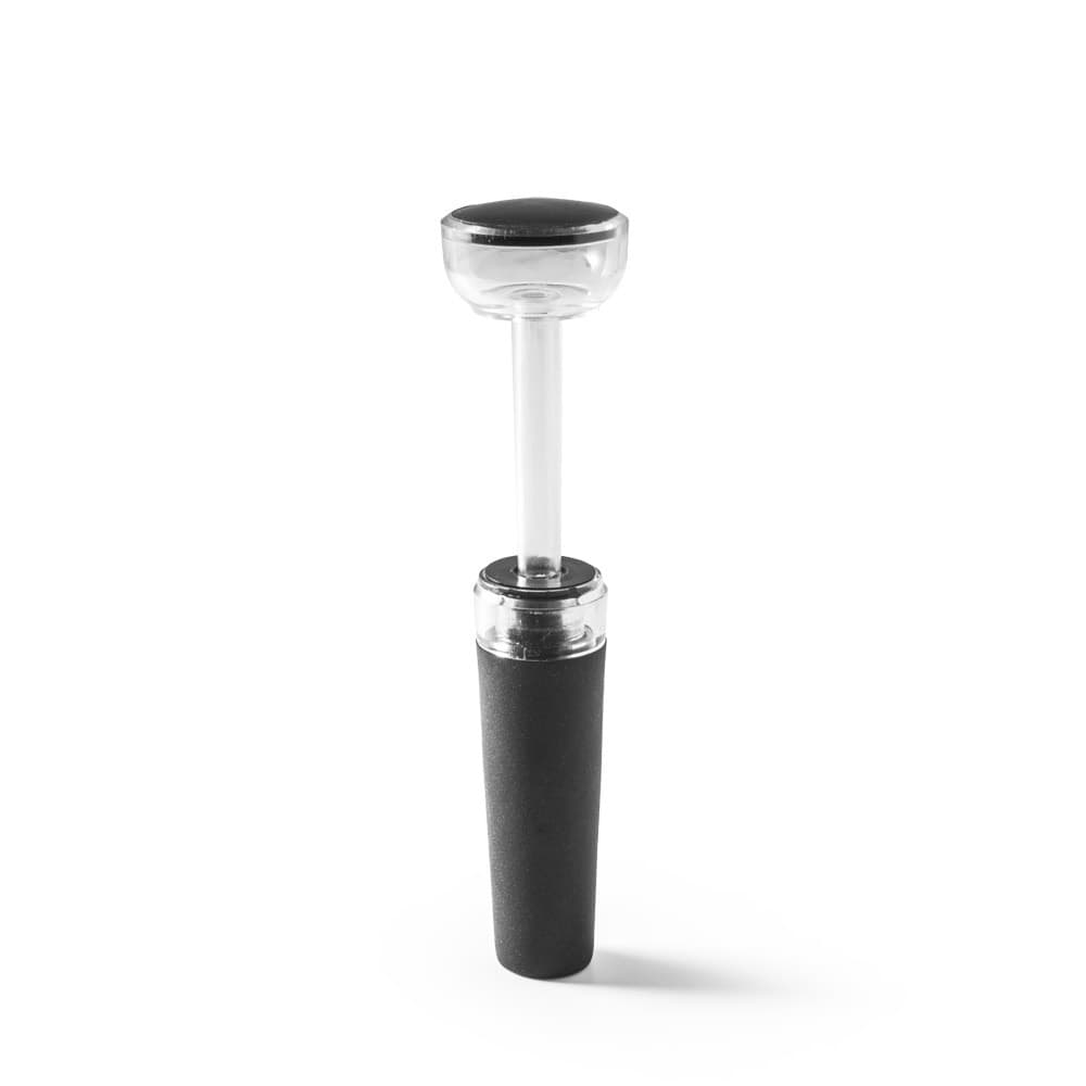 VIOGNIER. Rolha de vinho com sistema de bomba de vácuo — Preto