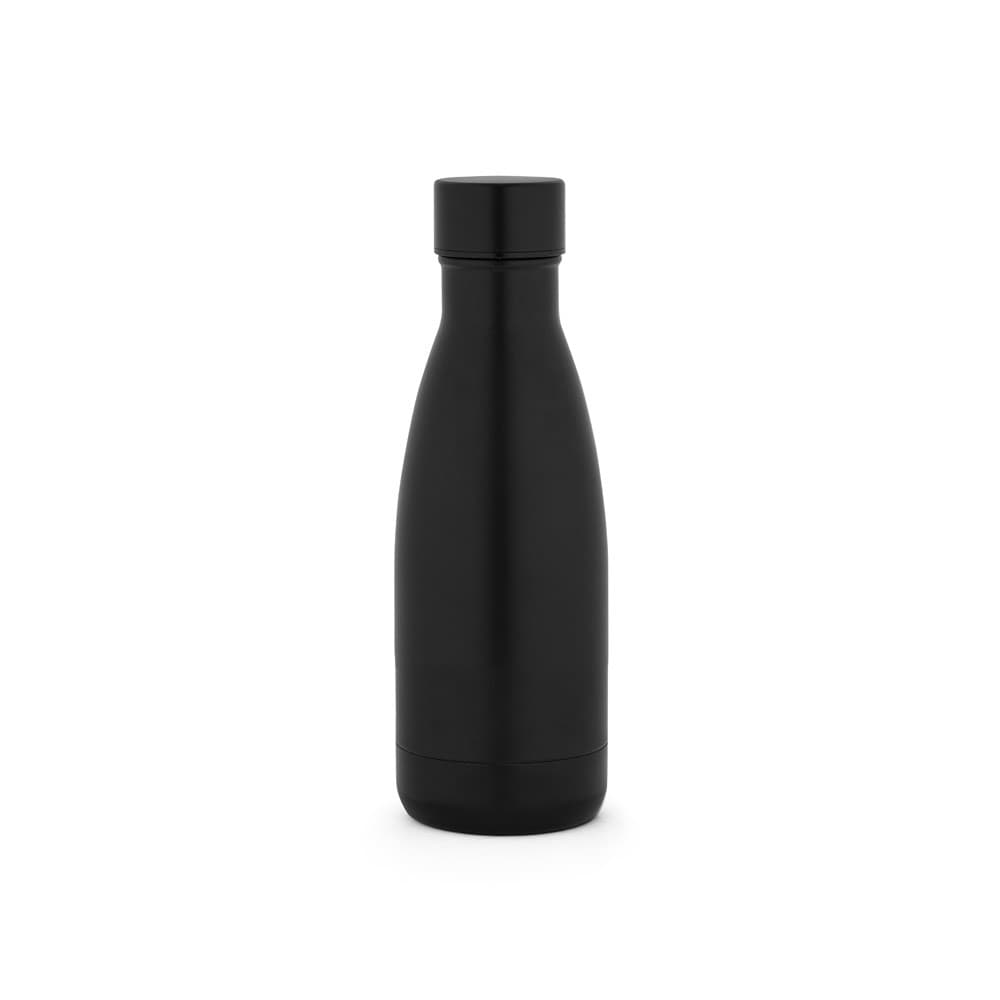 RE-BUFFON S. Garrafa térmica em 90% de aço inoxidável reciclado 400 mL — Preto