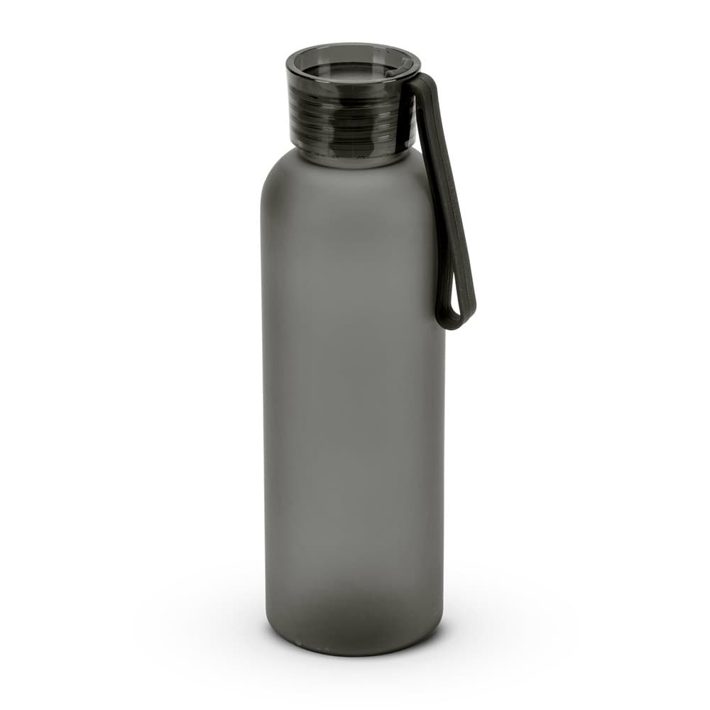 RIO rPET. Garrafa em PET reciclado (100% rPET) com acabamento mate 600 mL — Preto