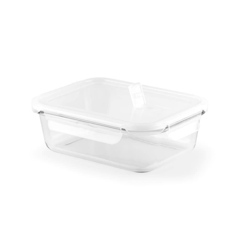 QUORIN. Lancheira. Caixa hermética em vidro borossilicato 1000 mL — Branco