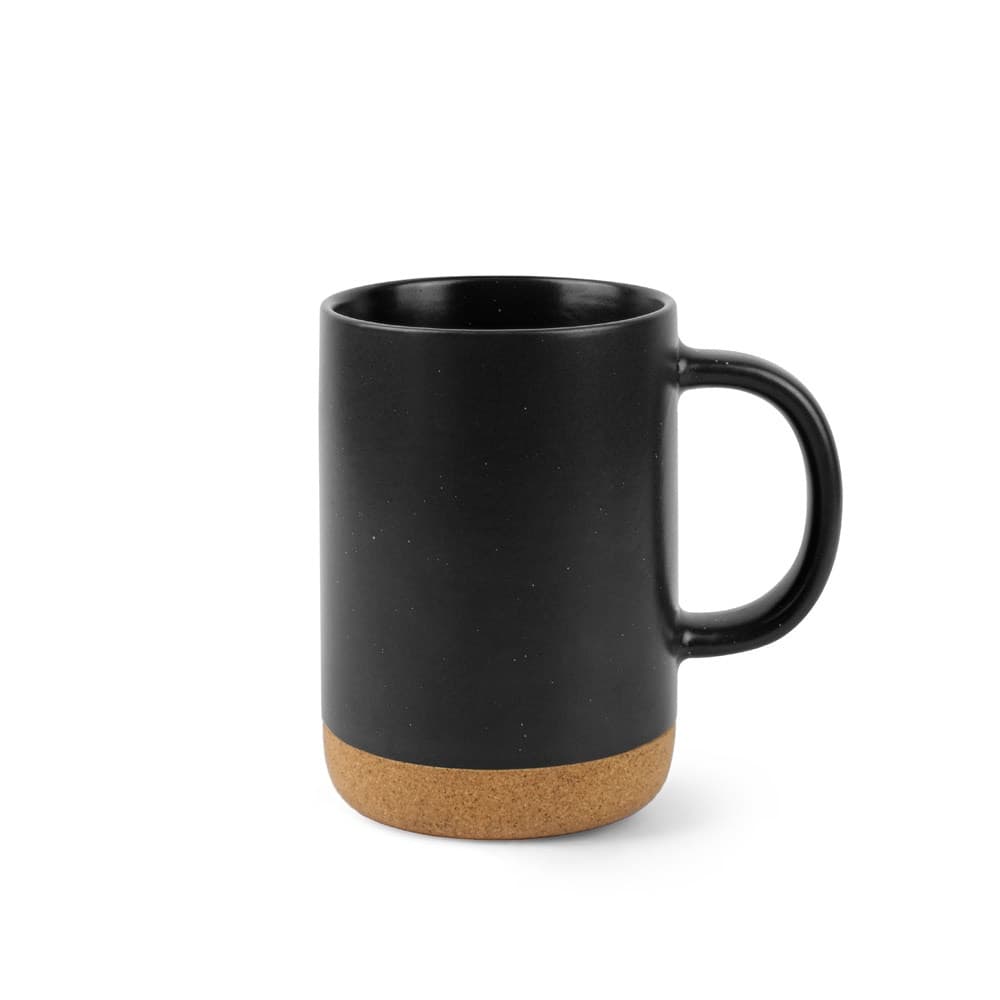 CONSTELLATION CORK. Caneca de cerâmica com base em cortiça 320 mL — Preto