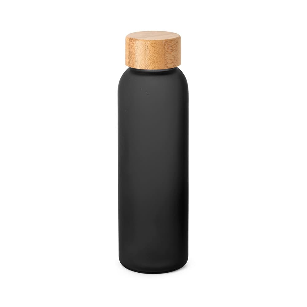 LILLARD GLASS. Garrafa em vidro fosco 520 mL — Preto
