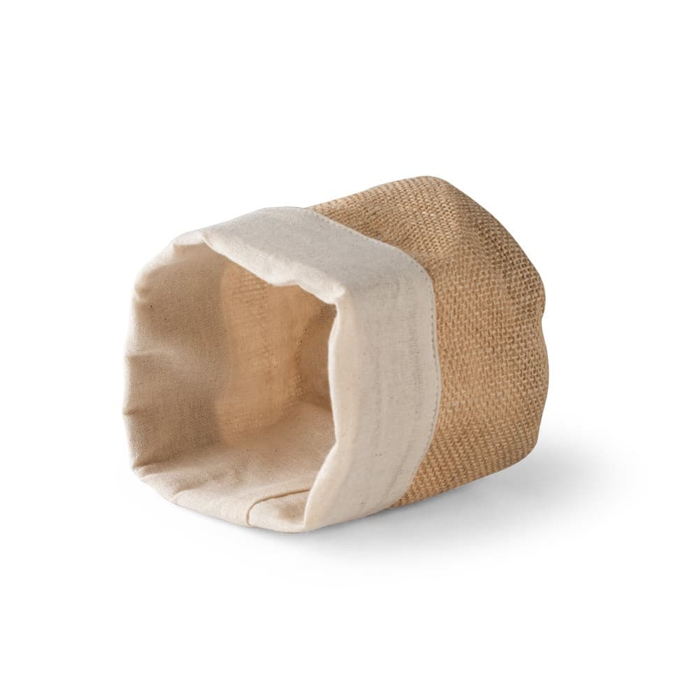 DUCASSE. Saco multiusos em juta (260g/m²) e algodão (120g/m²) — Natural