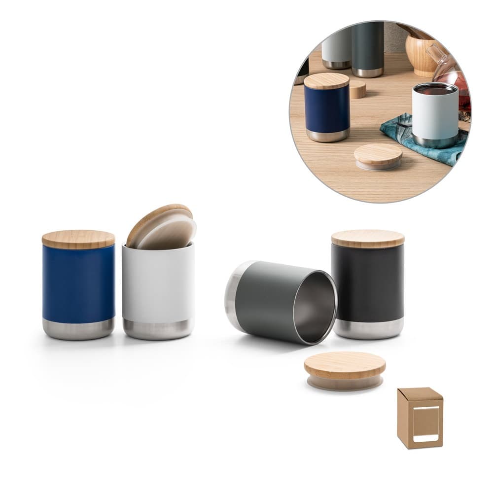 NORRE TUMBLER. Copo em aço inoxidável (36% reciclado) com parede dupla isolada a vácuo 370 mL