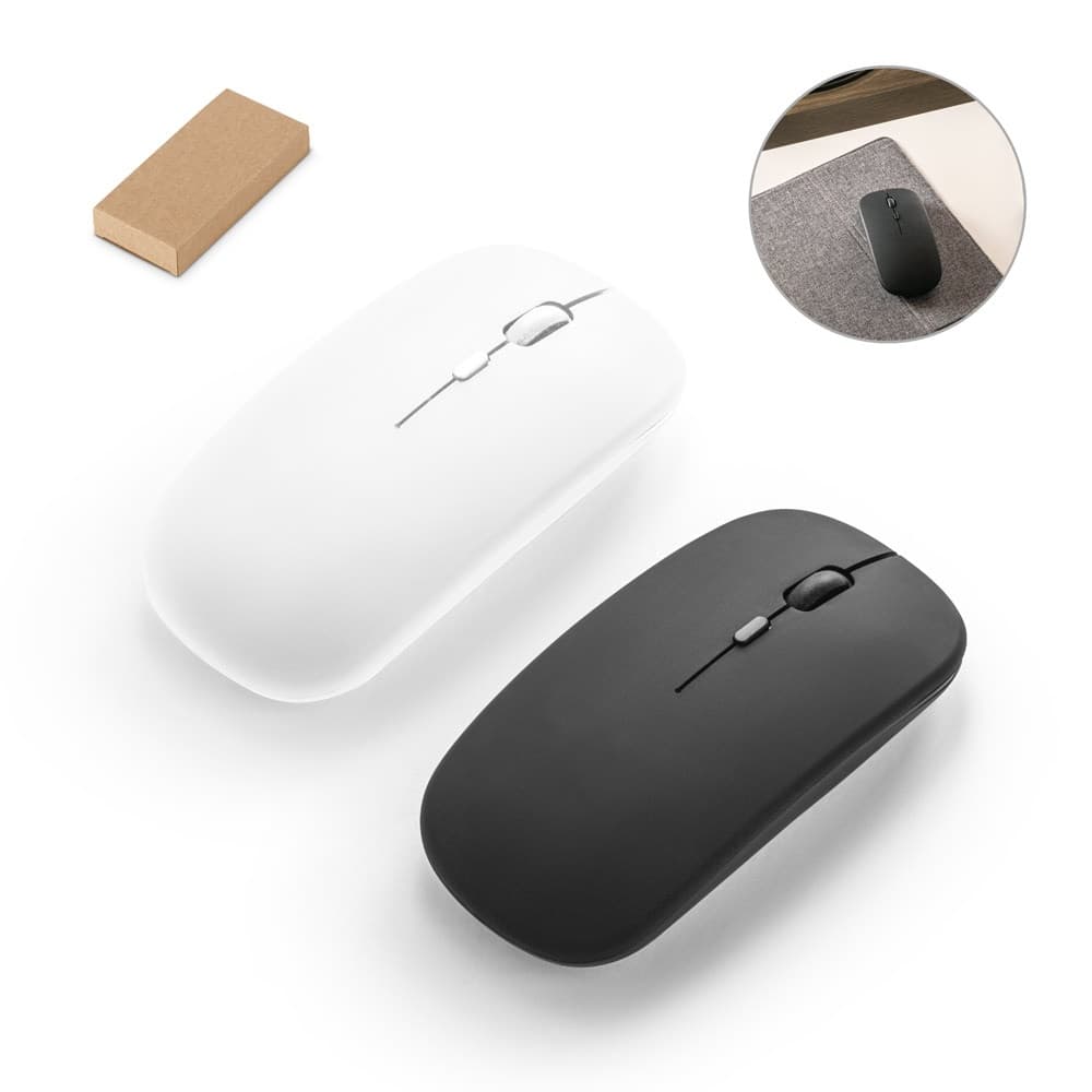 KHAN. Rato sem fios com bateria 500 mAh em ABS reciclado (100% rABS)