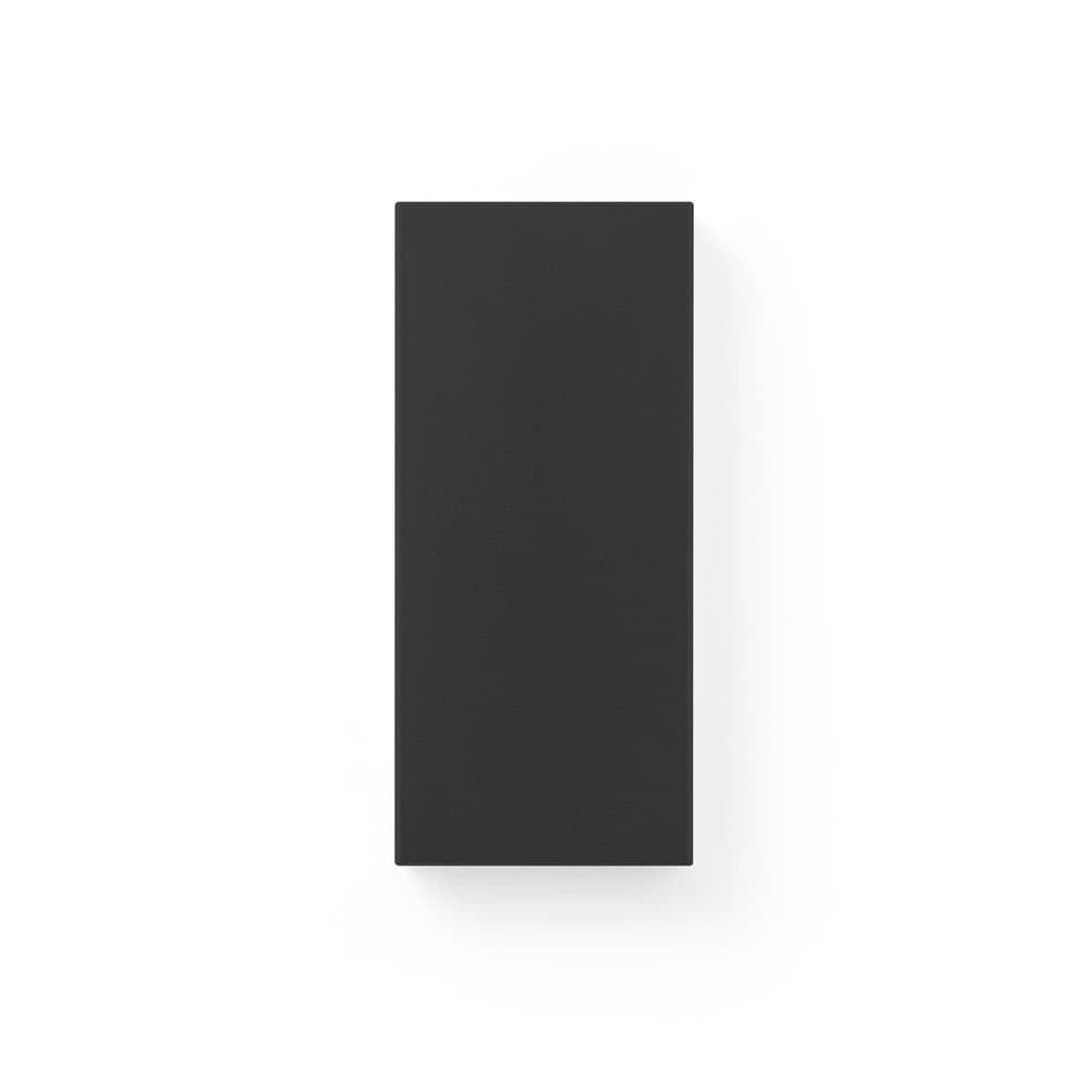 DOROTHY 10. Power bank 10'000 mAh em alumínio reciclado (100% rAL) — Preto