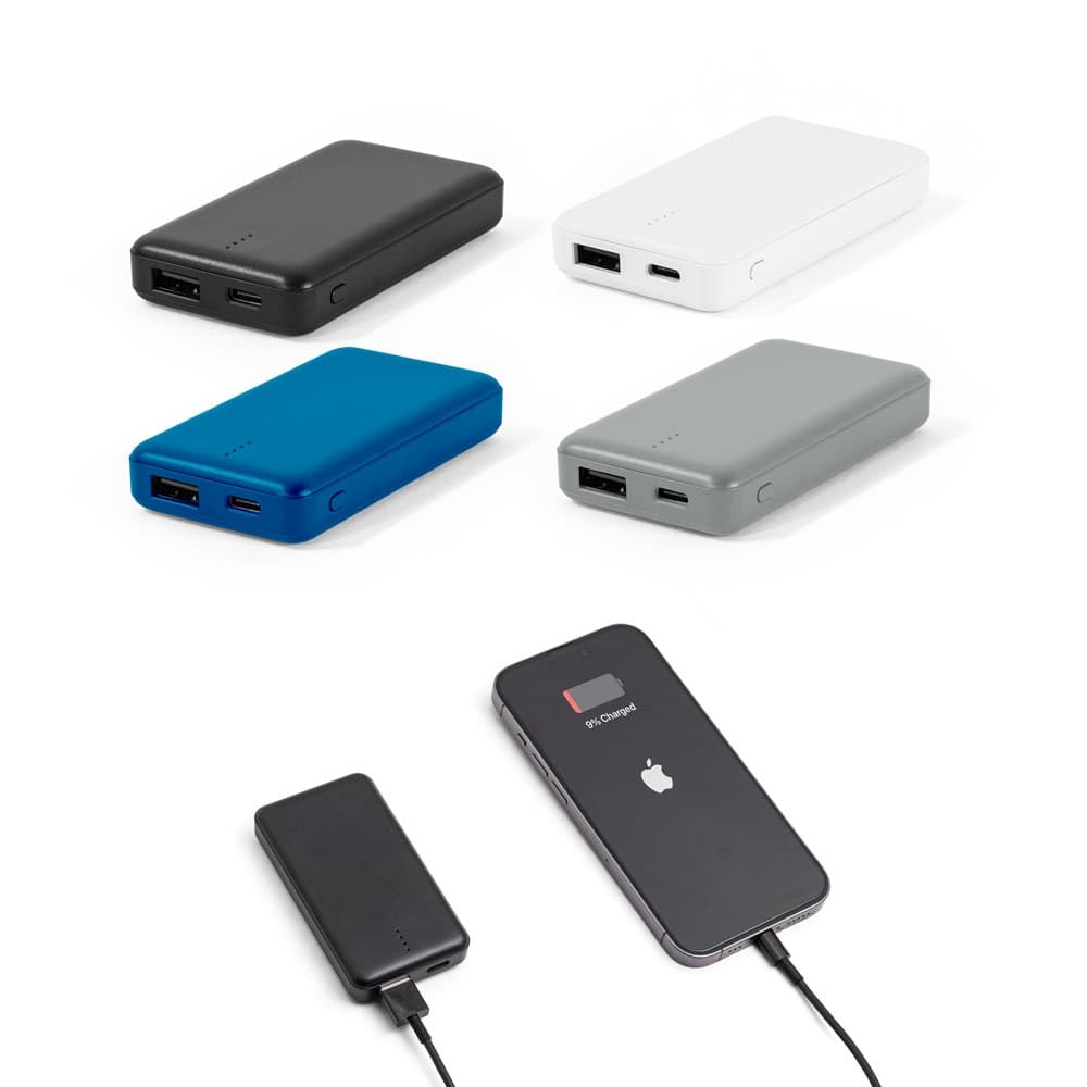 SHERYL. Power bank 4'000 mAh em ABS reciclado (100% rABS)