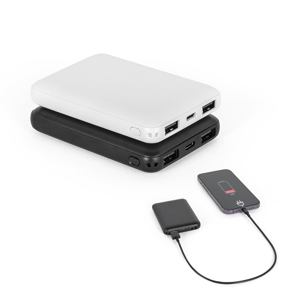 LEAKEY 5. Power bank 5'000 mAh em ABS reciclado (100% rABS)