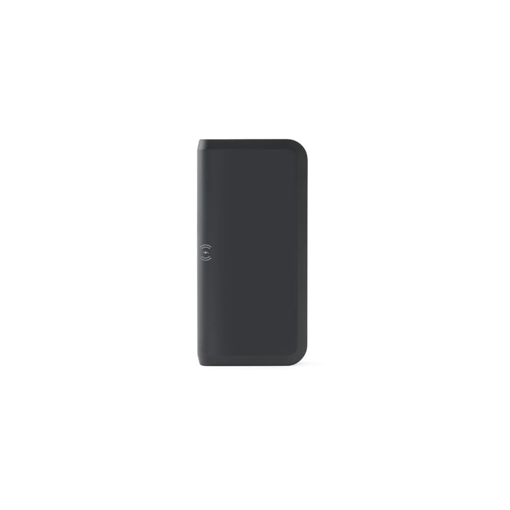 BECKER 10. Power bank 10'000 mAh em ABS reciclado (100% rABS) com carregador wireless super rápido 15W — Preto