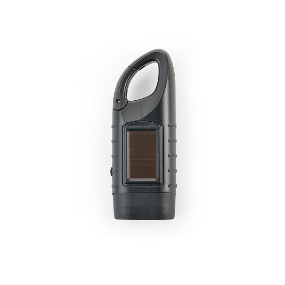 SOLARKY. Lanterna compacta de 0'5 W em ABS, com 3 LEDs brancos com 90 lumens — Preto