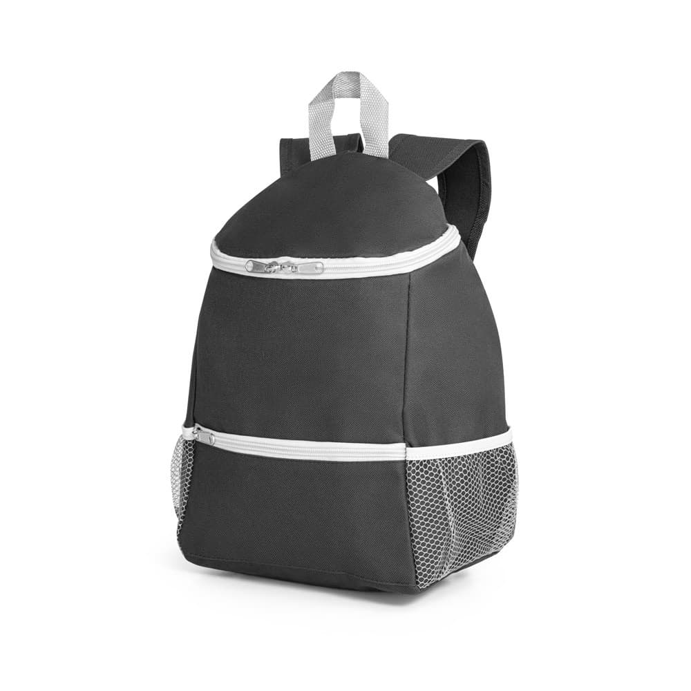 JAIPUR. Mochila térmica 10 L em 600D poliéster — Preto