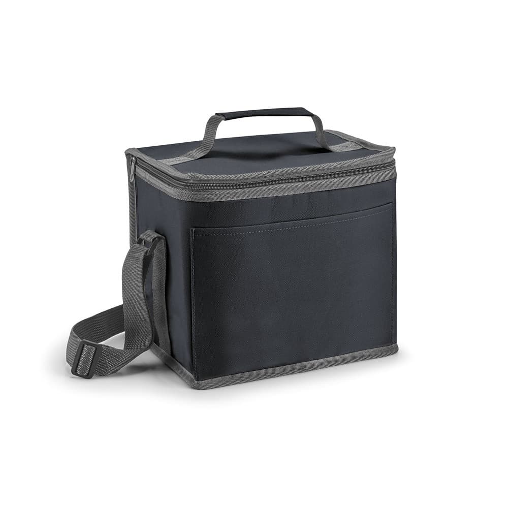 SINGAPORE. Bolsa térmica 9 L em 600D poliéster — Preto