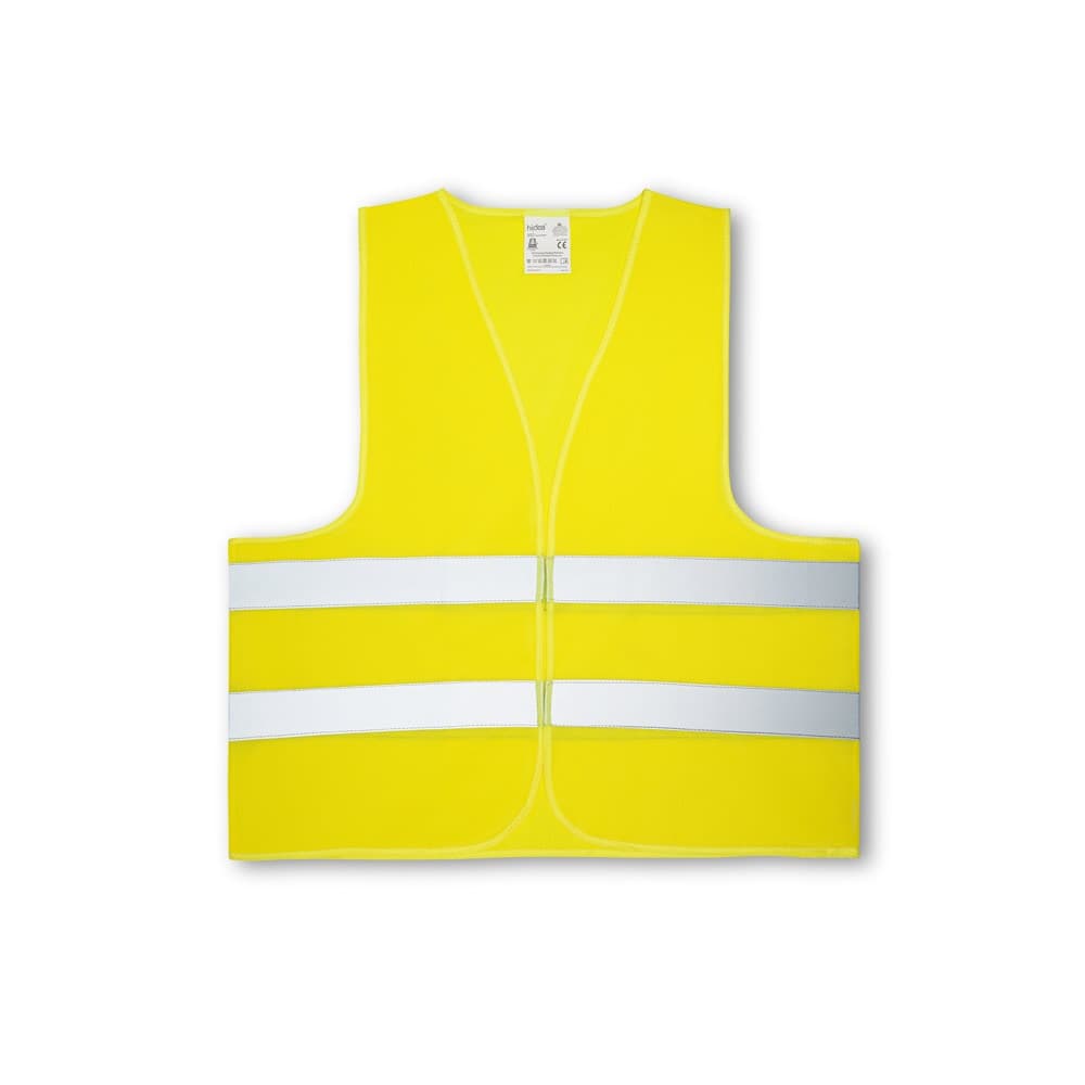 YELLOWSTONE. Colete de alta visibilidade em 100% poliéster — Amarelo