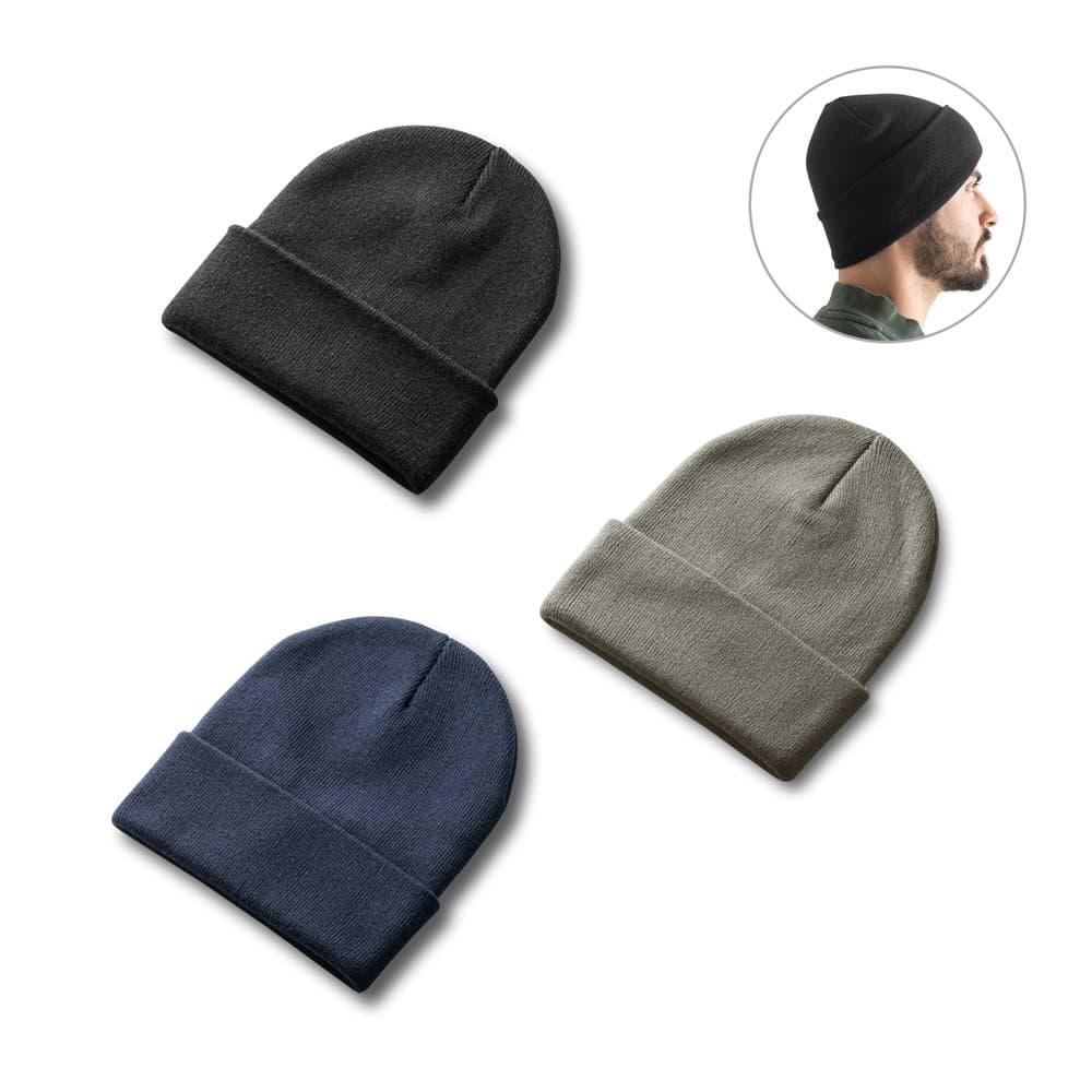 CARL. Gorro unissexo em poliéster reciclado (100% rPET)