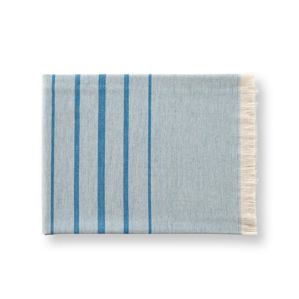CAPLAN. Toalha multifunções (260 g/m²) em algodão (90%) e algodão reciclado (10%) — Azul