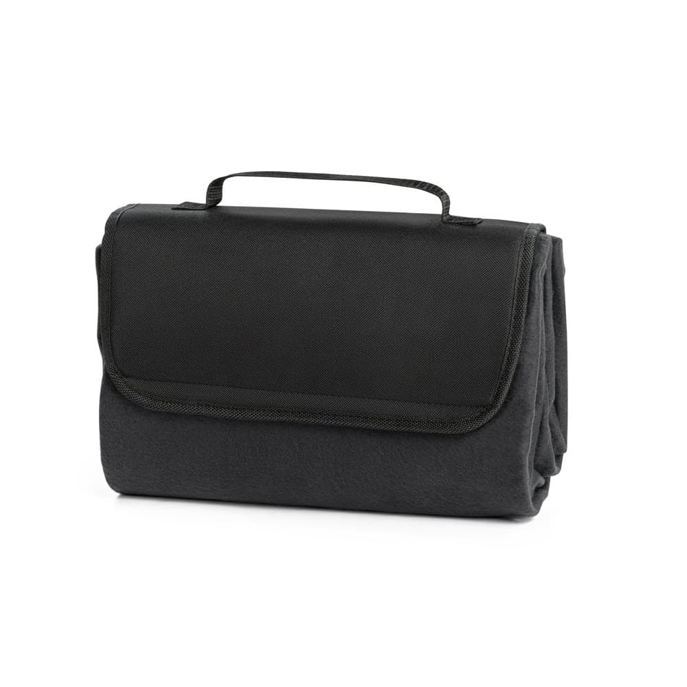 RILEY. Manta de piquenique forrada em EPE (180 g/m²) — Preto