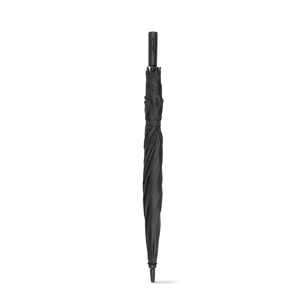 FELIPE. Guarda-chuva em pongee 190T com abertura automática — Preto