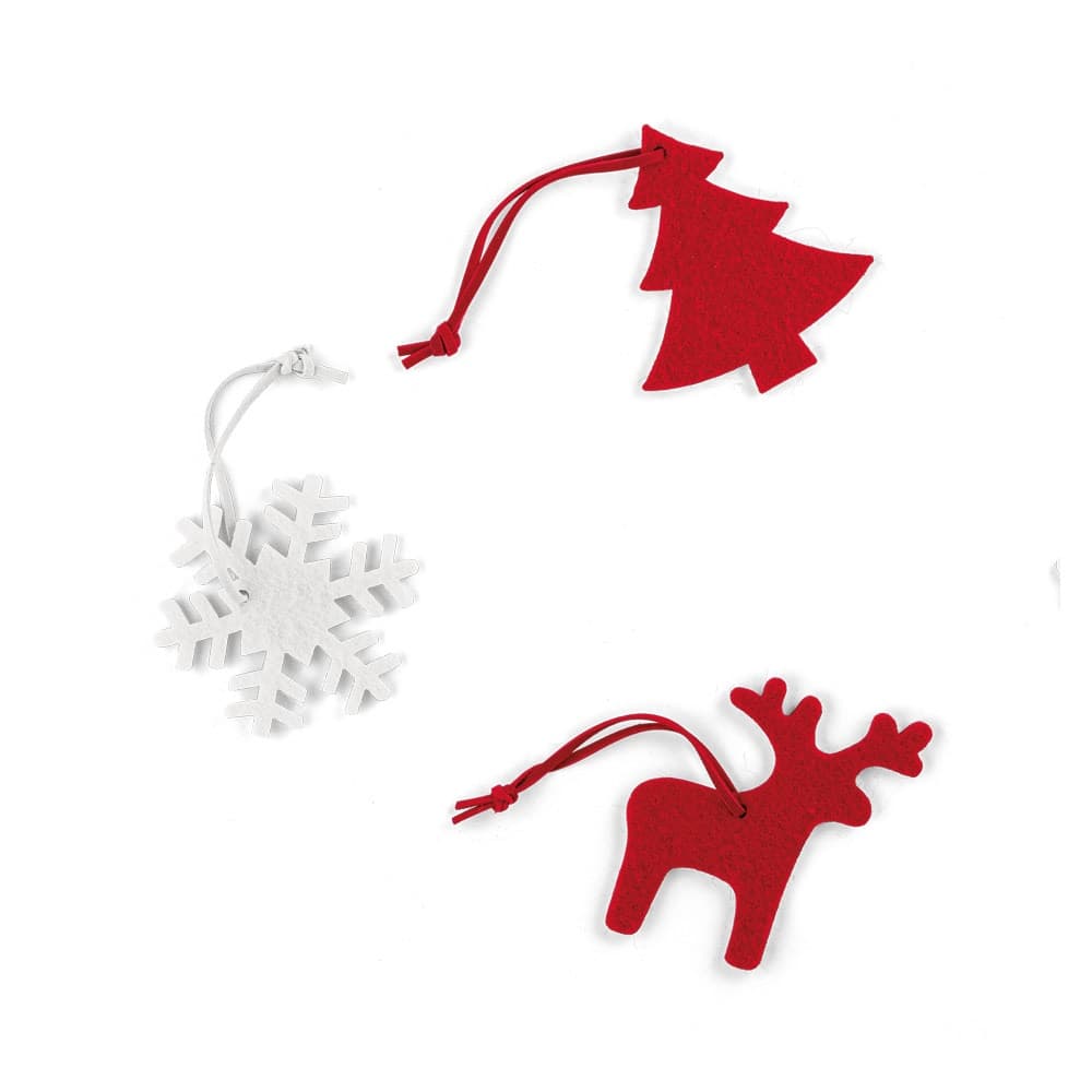 ZERMATT. Pendentes de Natal — Vermelho