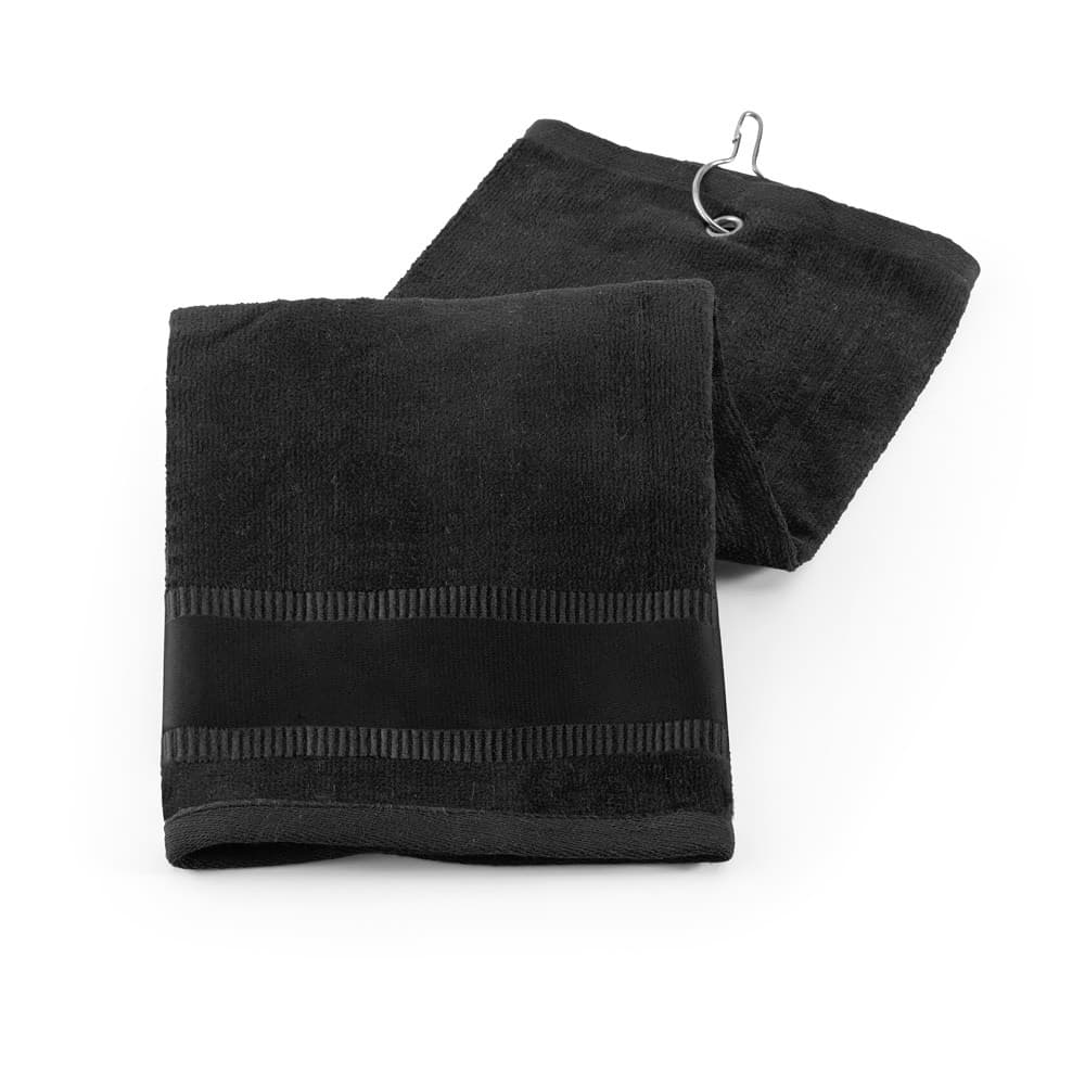 GOLFI. Toalha multifunções em algodão (430 g/m²) — Preto
